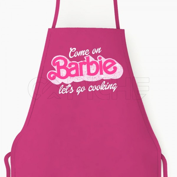 Avental Lets Go Cooking Barbie