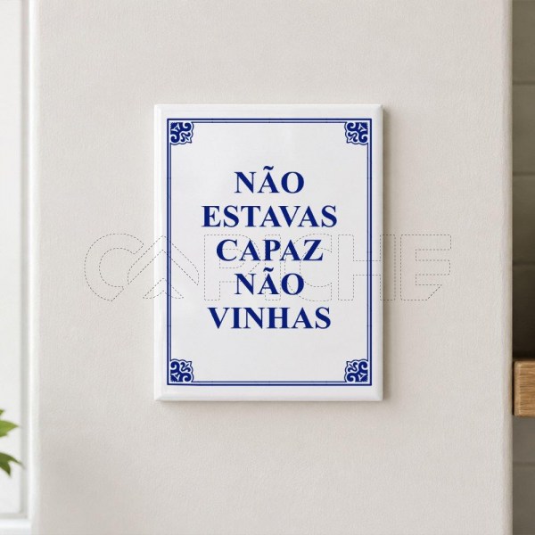 Azulejo Não estavas capaz