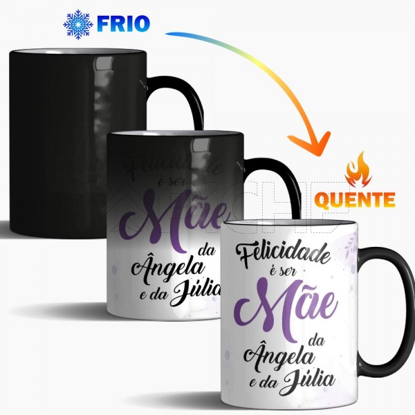 Caneca Mágica Felicidade é ser 