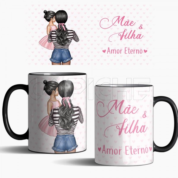 Caneca Personalizável Mãe & Filhos Amor Eterno