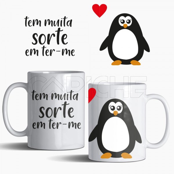 Caneca Pingu Sorte
