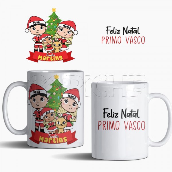 Caneca Família Natal