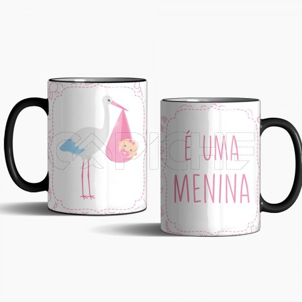 Caneca Mágica É uma Menina!