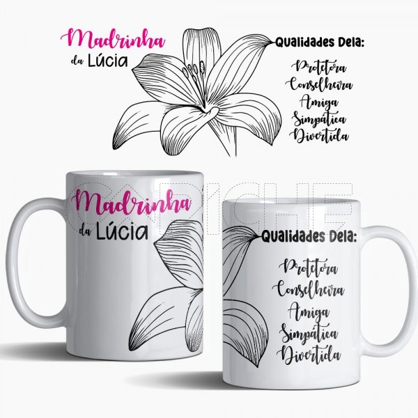 Caneca Flor Qualidade