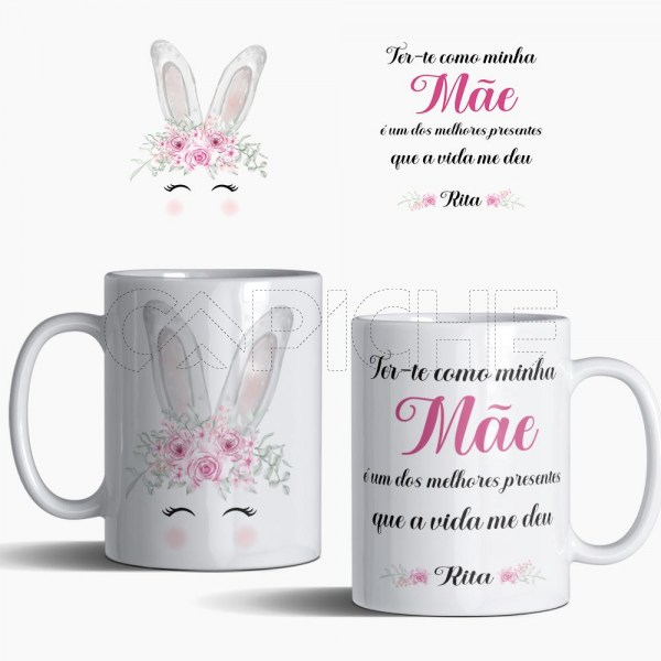 Caneca Coelho Ter-te como 