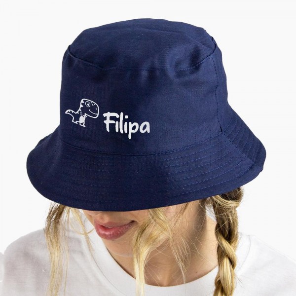 Chapéu Reversível Dinos azul