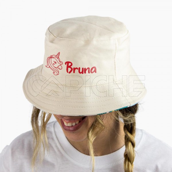 Chapéu Reversível Unicorn Cinza