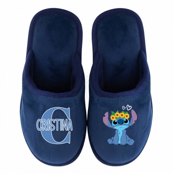 Chinelo Personalizado Stitch Floral