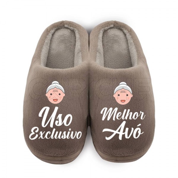 Chinelo Personalizado Pelucia exclusivo