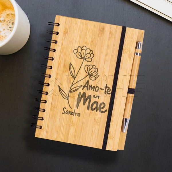Caderno Bambu Amo-te