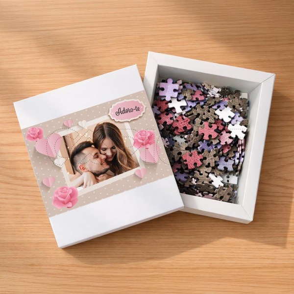 Puzzle Adoro-te com Foto