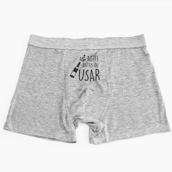 Boxer Homem Agite antes de Usar