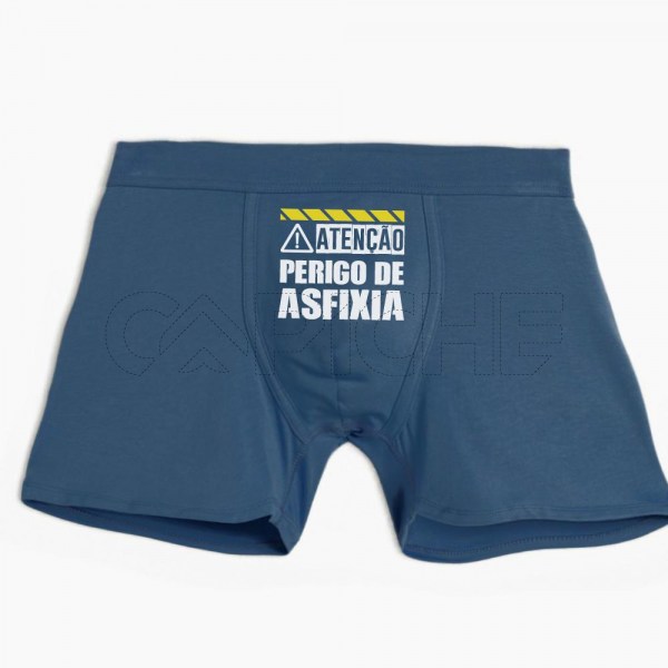 Boxer Homem Atenção Perigo de Asfixia