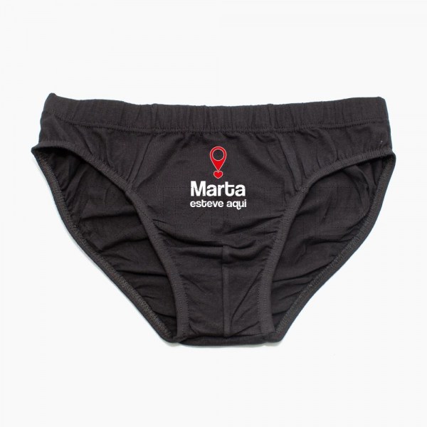 Cueca Homem Esteve Aqui