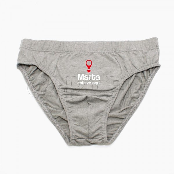 Cueca Homem Esteve Aqui