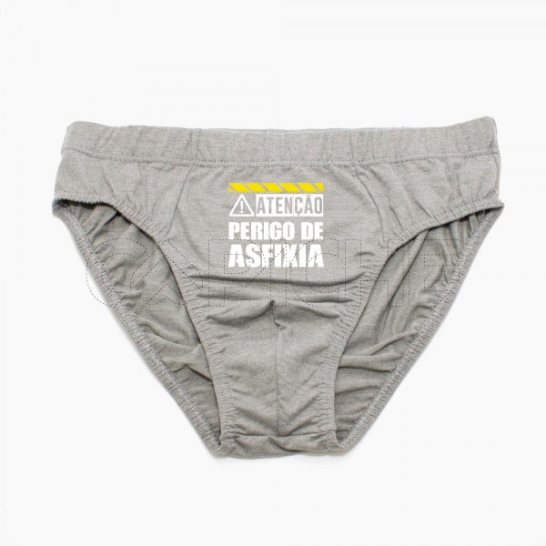Cueca Homem Atenção Perigo de Asfixia