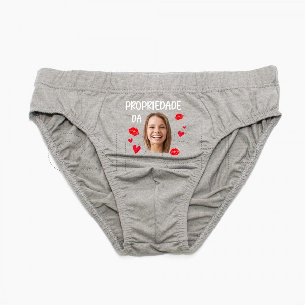 Cueca Homem Propriedade com Foto