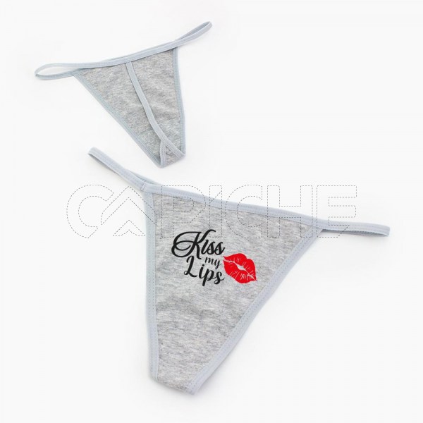 Cueca Fio Dental Mulher Kiss My Lips