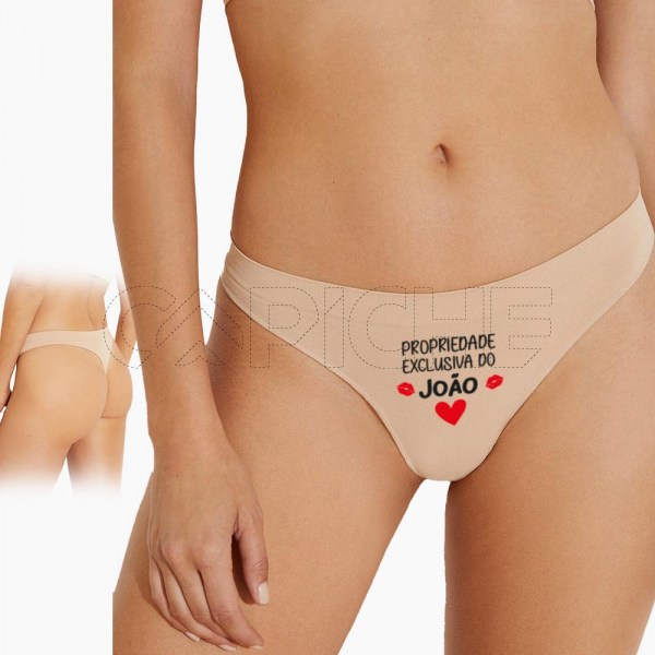 Cueca Tanga Mulher Propriedade Exclusiva