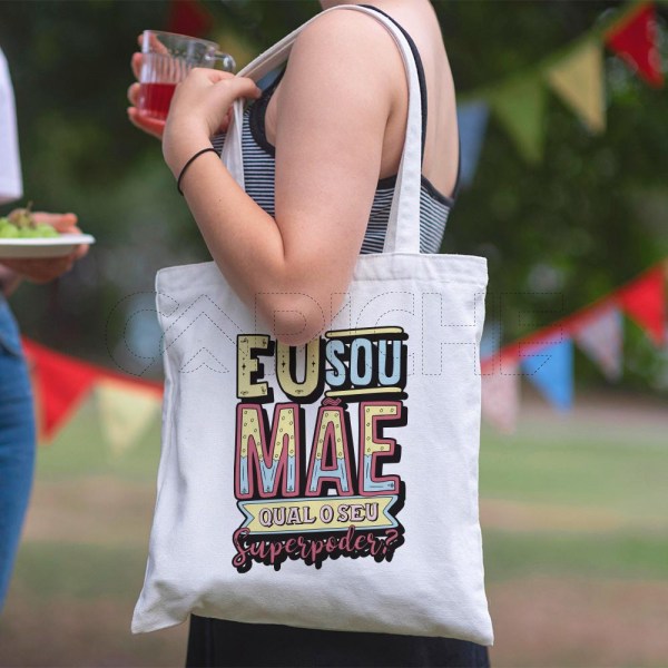 Saco Tote Bag Eu sou Mãe