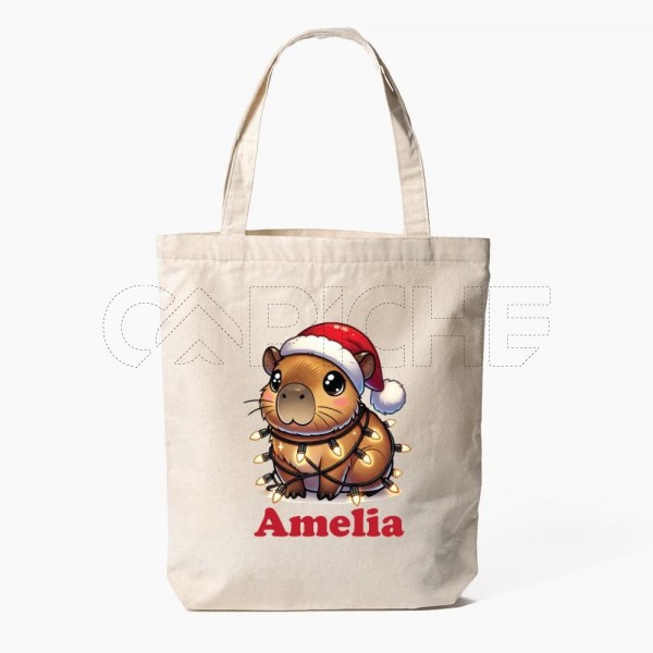 Saco Tote Bag Capivara natal
