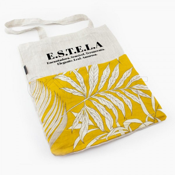 Saco Tote Bag nome Adejetivo