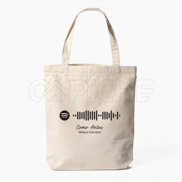 Saco Tote Bag Musica Spotify