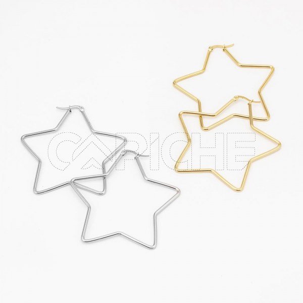 Argolas em aço Estrela