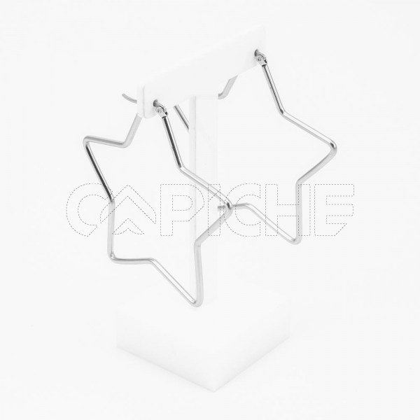 Argolas em aço Estrela