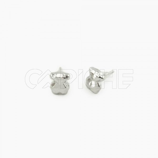 Conjunto em aço Ursinho Prata