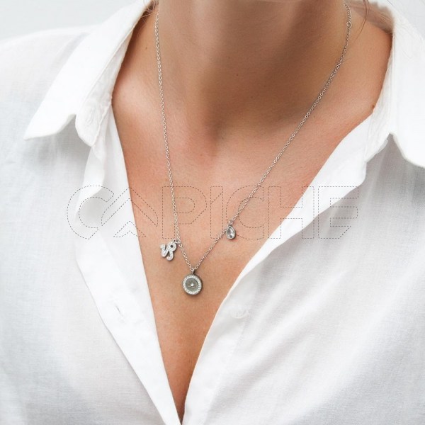 Colar em aço Signo Capricórnio