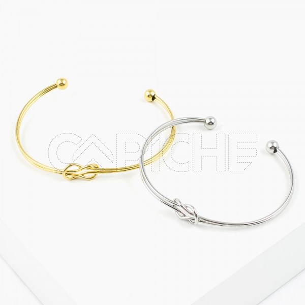 Pulseira em aço Nó