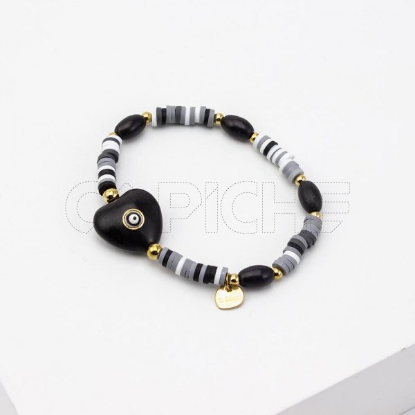 Pulseira Elástica Coração