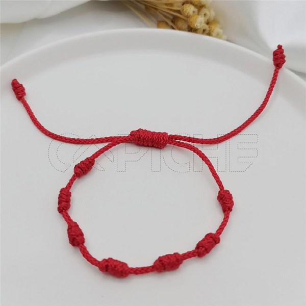Pulseira Vermelha 7 Nós