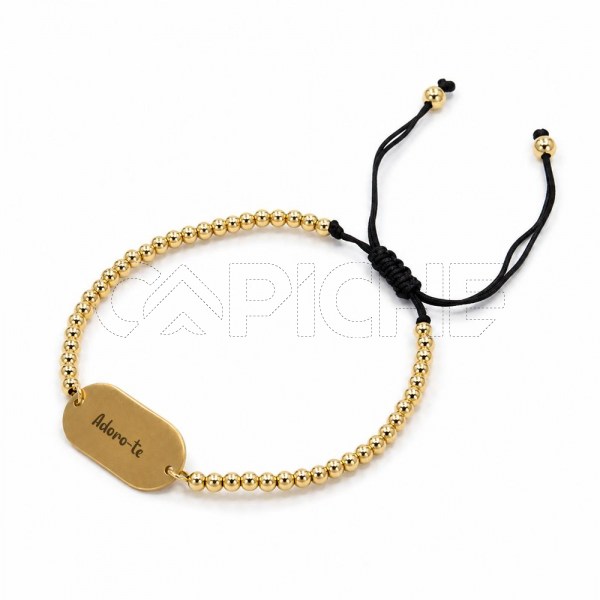 Pulseira em aço Gravação