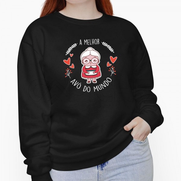 Sweater sem Capuz Melhor  do Mundo