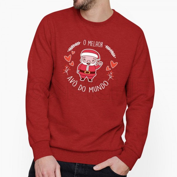 Sweater sem Capuz Melhor  do Mundo