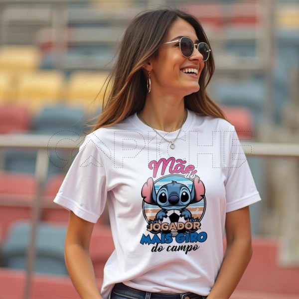 T-Shirt Mãe de jogador stitch