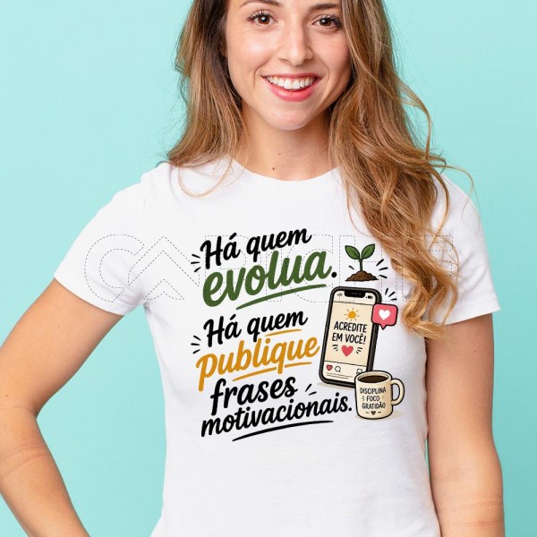T-Shirt Frases motivacionais