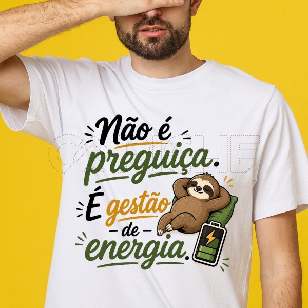 T-Shirt não é preguiça