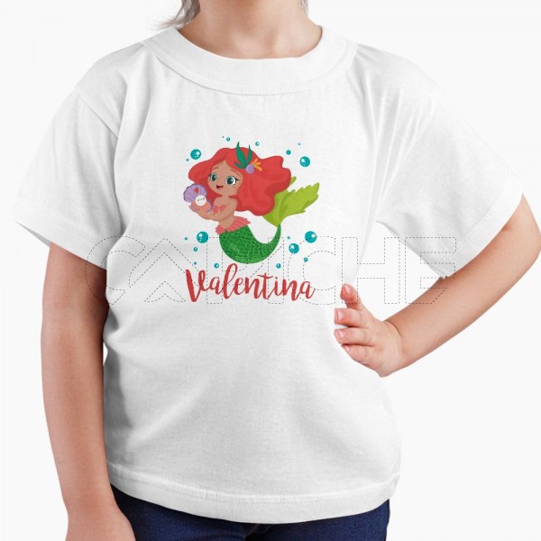 Tshirt Criança Sereia Nome