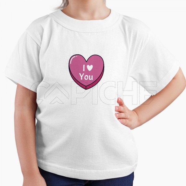 Tshirt Criança I Love You