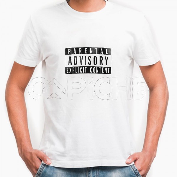 Tshirt Homem Parental Advisory