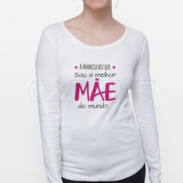 Tshirt Unisex Manga Comprida Melhor  do Mundo