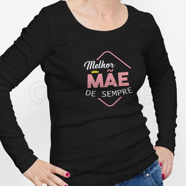 Tshirt Unisex Manga Comprida Melhor  de Sempre