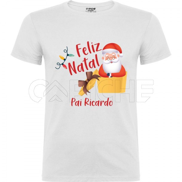 Tshirt Manga Comprida Feliz Natal