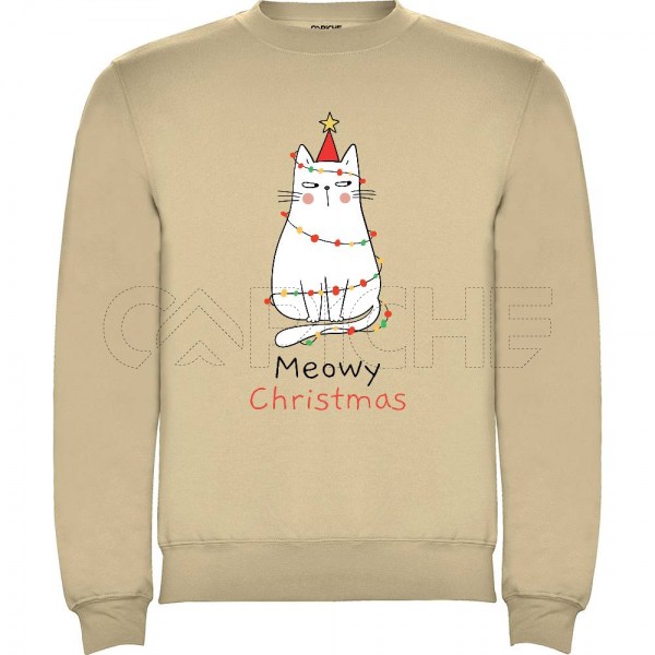 Sweater sem Capuz Criança Meowy Christmas