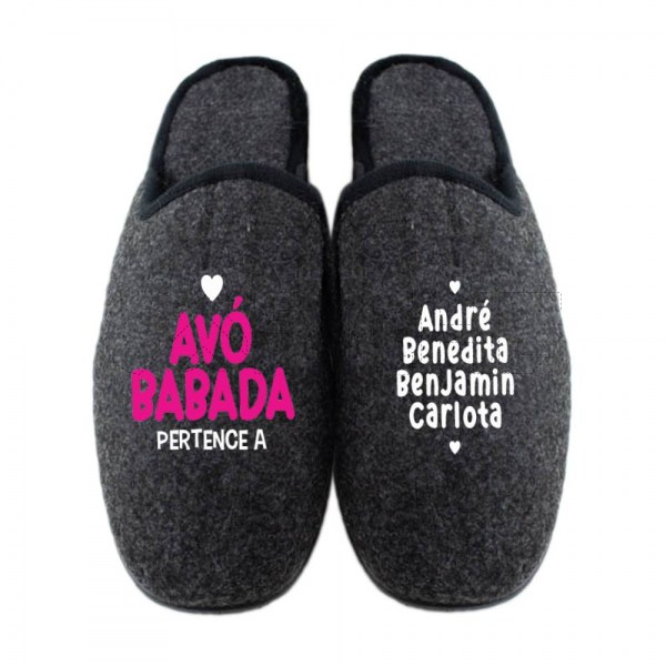 Chinelo Personalizado Avó Babada