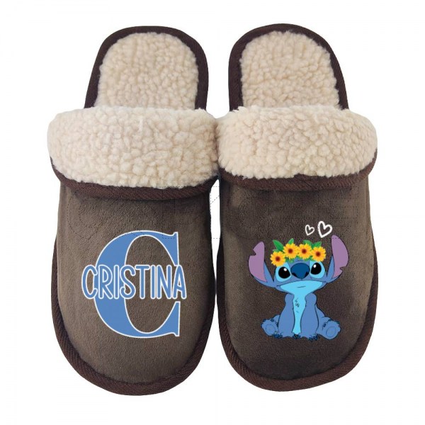 Chinelo Personalizado Stitch Floral