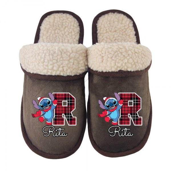 Chinelo Personalizado Stitch Natal